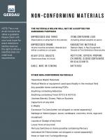 Gerdau Metals Recycling Non-Conforming Materials 